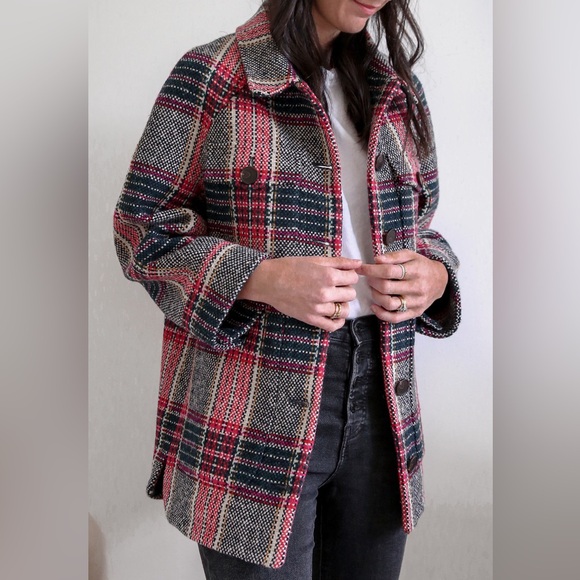 Sezane Izaac Plaid Jacket - Picture 4 of 10